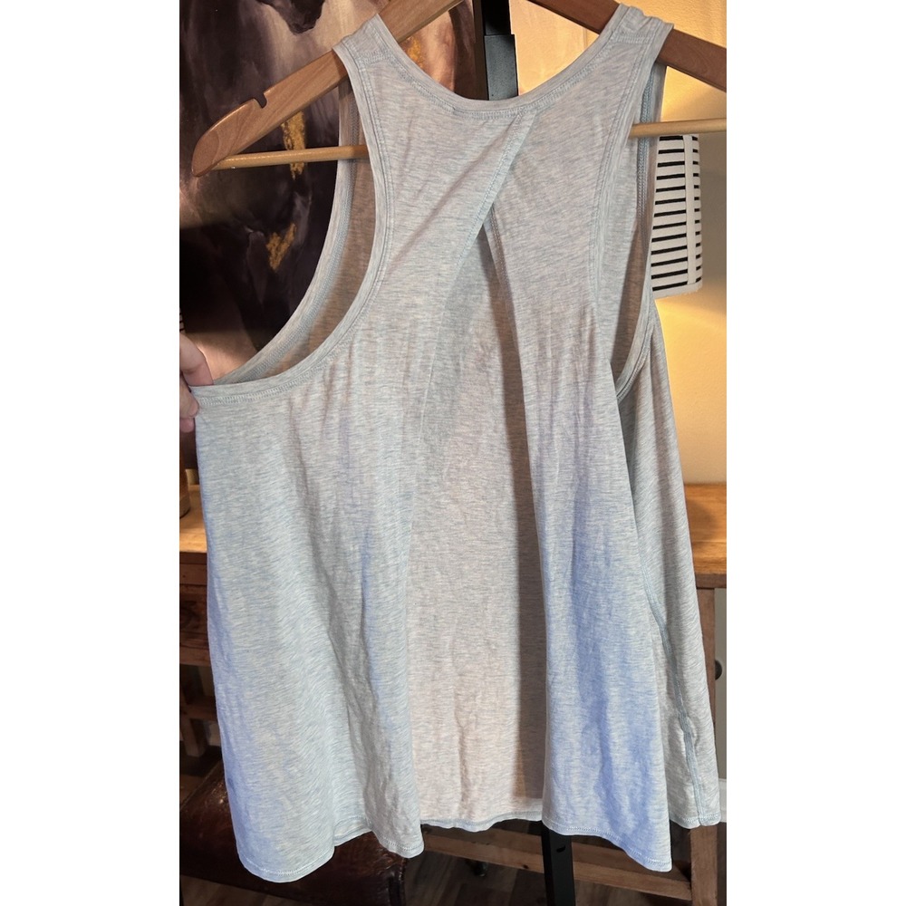 Lululemon Open Back Tank Top Gray 10